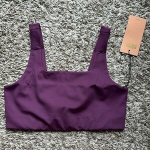 NWT Girlfriend Collective Plum Tommy Bra M